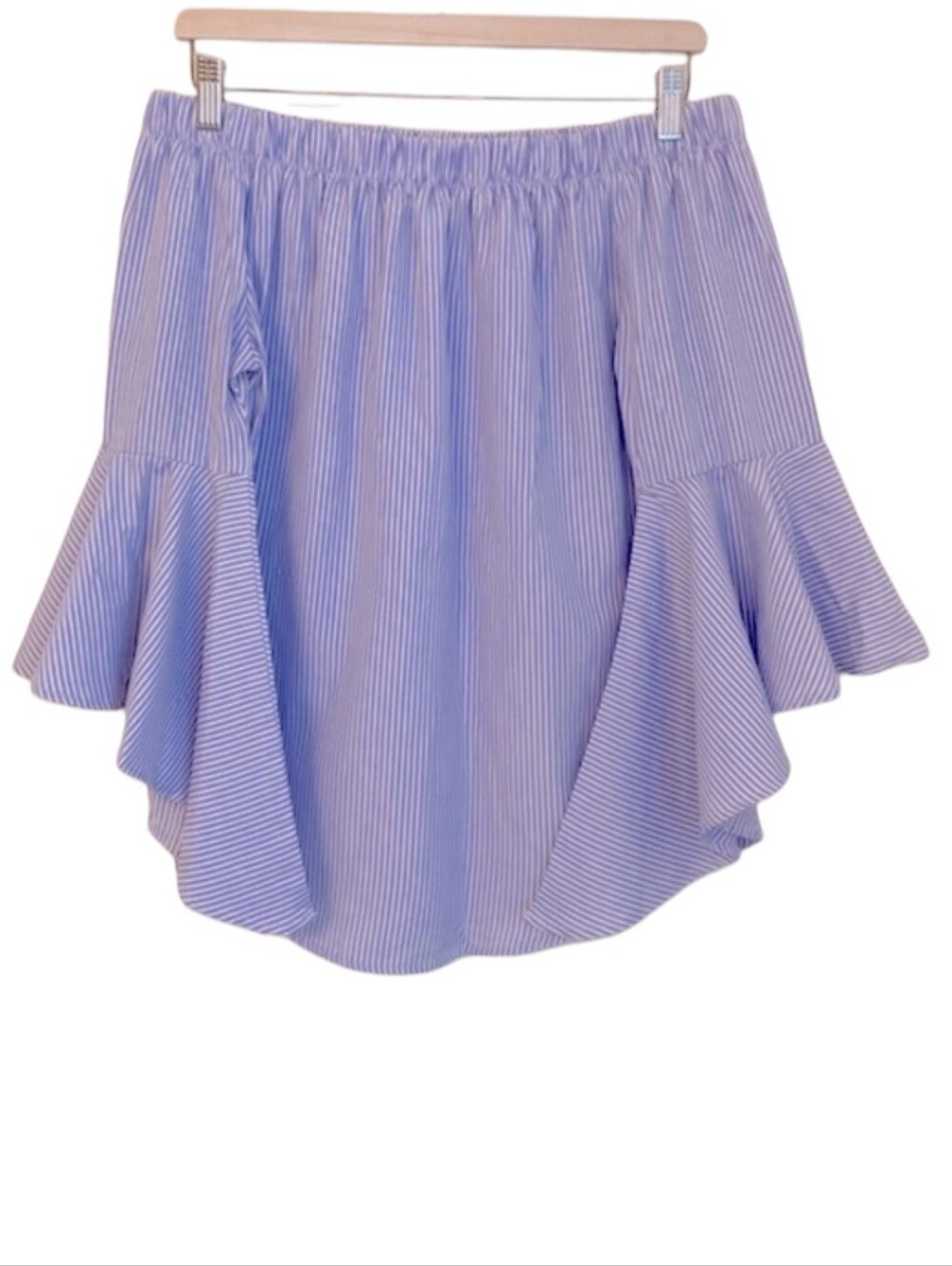 NWOT | Kontrol | Seersucker Off Shoulder Top